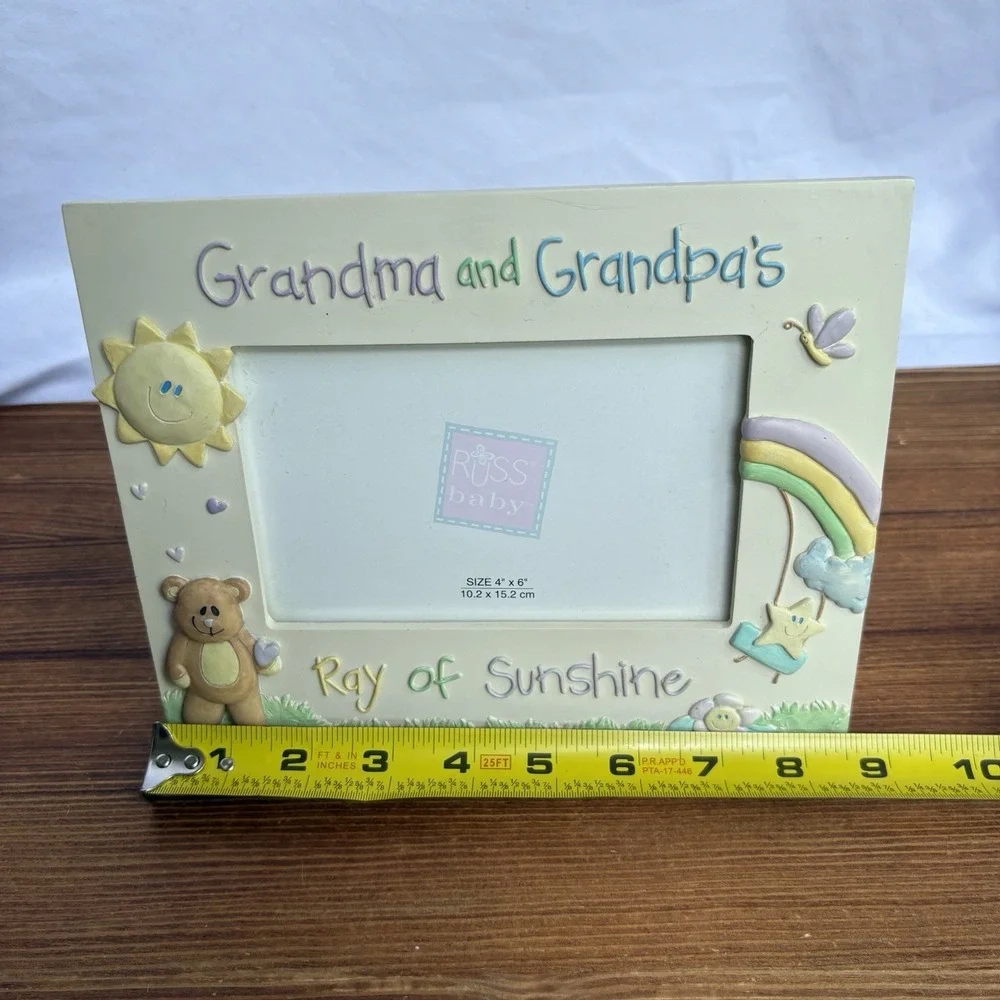 Russ‎ Baby Grandma & Grandpa's Ray of Sunshine 4x6 Photo Picture Frame